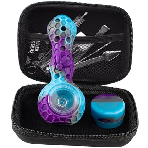 Tobacco Pipe Set – Compact Accessory Kit with Mini Glass Jar, Tool & Pouch