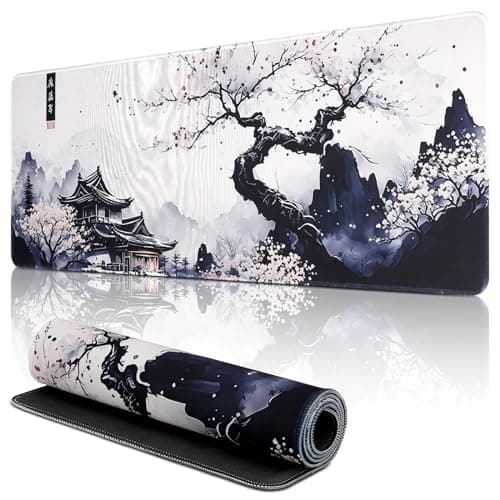Yimomoyi Non Slip Mouse Pad, 80 x 30cm Mouse Mat Extended, Gaming Mousepad Waterproof, Desk Mat with Rubber Base, Desk Pad Laptop for Office and...