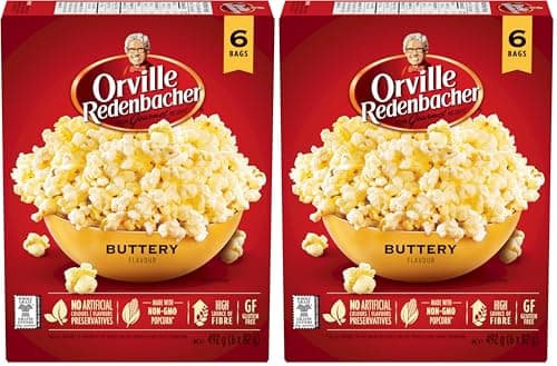 Orville Redenbacher's Popcorn, beurre, 492 grammes (paquet de 2)