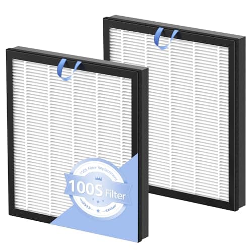 Paquet de 2 filtres de remplacement Vital 100S pour purificateur d'air LEVOIT Vital 100S, filtre Hepa Vital 100s 3 en 1 et charbon actif à haute efficacité...