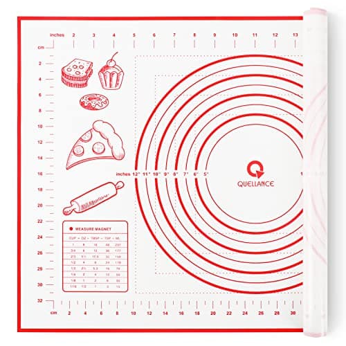 Silicone Baking Mat for Baking, 16" x 24" Pastry Mat for Rolling Dough Non Slip Extra Large, Fondant Mat with Measurement, Kitchen Counter Sheet...
