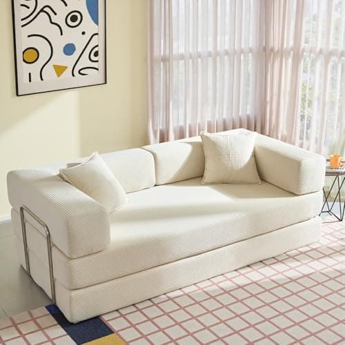 Canapé-lit convertible - Canapé-lit pliant de 78'' - Canapé-lit pliable - Canapé en mousse à mémoire de forme - Canapé-lit convertible compressé - Canapé-lit...