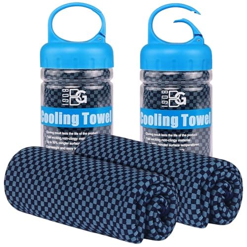BOGI Cooling Towel 2 Pack, Cooling Towels for Neck and Face, 40"x12" Ice Towel for Instant Cooling Soft Breathable Chilly Towel for Yoga Golf Gym...