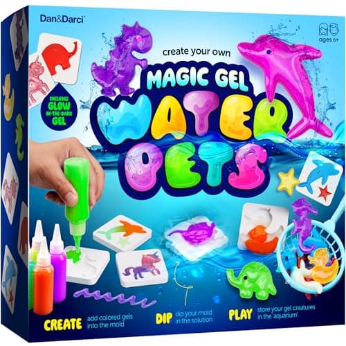 Dan&Darci Aqua Fairy Water Gel Kit for Kids - Craft for Kids - Magic Elf Toy Kits - Waters Pets - DIY Squishy Maker - Make Your Own Squishies Toys...