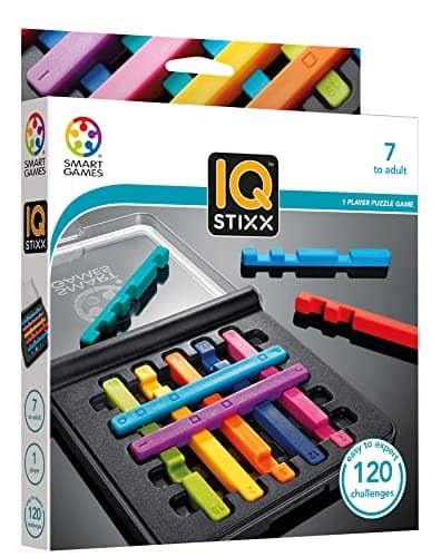 SmartGames - IQ Stixx - Jeu de réflexion - Concentration, Logique, Résolution de problèmes - 1 Joueur - à partir de 7 ans