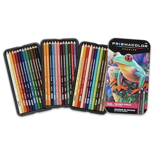 Crayon PRISMACOLOR PREMIER, crayons de couleur, boîte de 36, assortis (92885T)