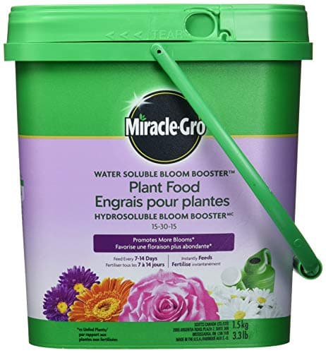 Miracle-Gro Engrais pour plantes soluble dans l'eau Bloom Booster, 1,5 kg | Favorise plus de fleurs et de couleurs | Engrais instantané pour fleurs d'intérieur et d'extérieur