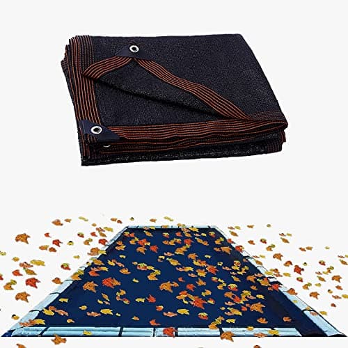 Couverture de filet de feuille de filet de couverture de piscine de 20 * 40 pieds pour le jardin extérieur piscines rectangulaires hors et sol écran à mailles fines couverture de sécurité étang à...