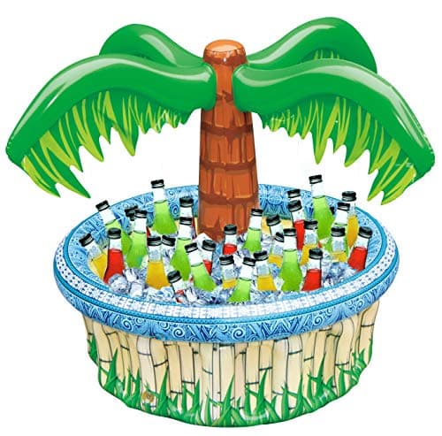 JOYIN Refroidisseur de palmier gonflable de 28 pouces, décorations sur le thème de la plage tropicale hawaïenne Luau, refroidisseur de palmiers gonflables, fournitures de fête en plein air, enfants...
