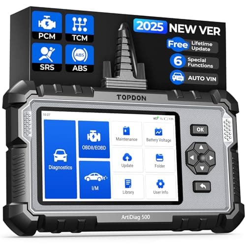 2026 nouveau scanner TOPDON AD500 OBD2, huile/SAS/accélérateur/TPMS/BMS/EPB réinitialisation, moteur/ABS/SRS/outil d'analyse de Diagnostic de Transmission, AutoVIN, contrôle de voiture...