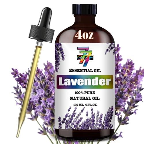 Pure Lavender Essential Oil (120ml / 4oz) – 100% Natural, Undiluted, For Aromatherapy Diffusers, Humidifiers, DIY Skincare, Homemade Candles, Bath...