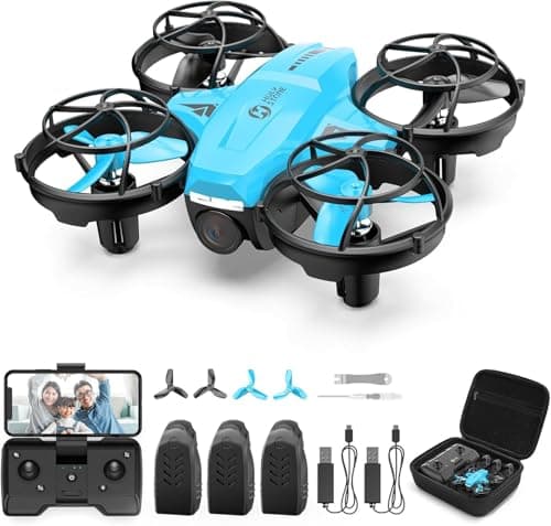 Mini drone Holy Stone HS420 de moins de 249 g avec caméra HD FPV pour enfants adultes débutants, quadricoptère RC de poche, lancer pour lancer, selfie gestuel, haute...