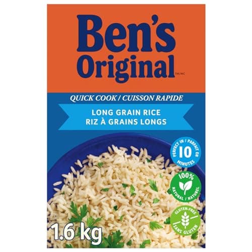 BEN'S ORIGINAL Riz à grains longs à cuisson rapide, boîte de 1,6 kg