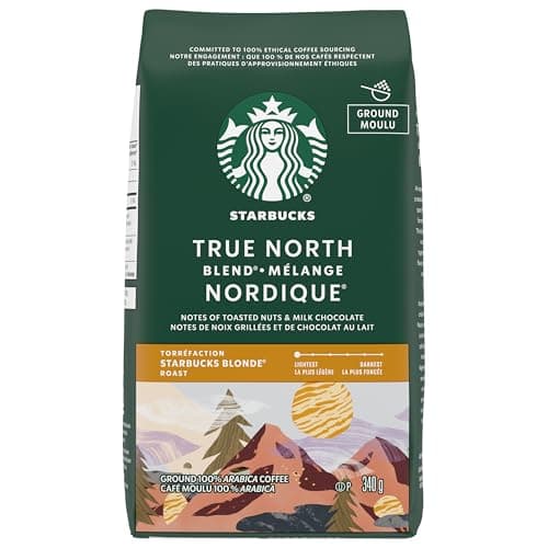 STARBUCKS True North Blend Café moulu torréfié blond, sachet de 340 g