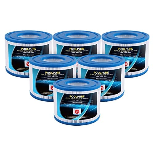 POOLPURE Type VI SPA and Hot Tub Filter Replaces Coleman SaluSpa 90352E 58323 90427E, Lay-Z-Spa Hot Tub Filter Cartridge, Inflatable Hot Tub...