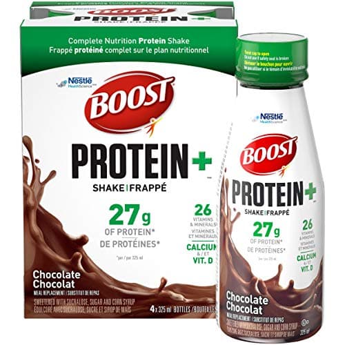 Shake substitut de repas au chocolat Boost Protein+, 12 unités, paquet de 12