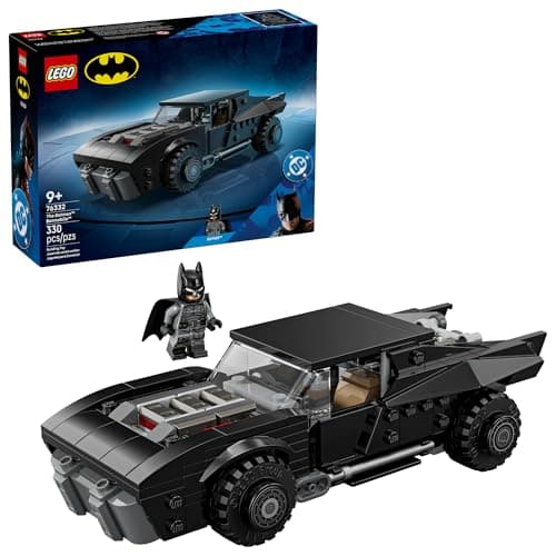 LEGO DC Batman: The Batman Batmobile Building Toy for Kids - Building Blocks with Minifigure & Golden Coin - Super Hero Room Decor for Boys &...