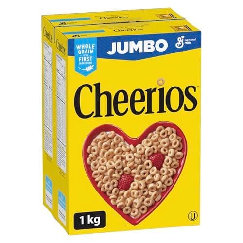 CHEERIOS - JUMBO SIZE PACK Cereal Box, Original, Whole Grain is the First Ingredient, No Artificial Colours, No Artificial Flavours, 1 Kilogram...