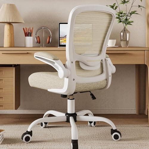 Mimoglad Home Office Chair, High Back Desk Chair, Ergonomic Mesh Computer Chair with Adjustable Lumbar Support and Thickened Seat Cushion (Modern,...