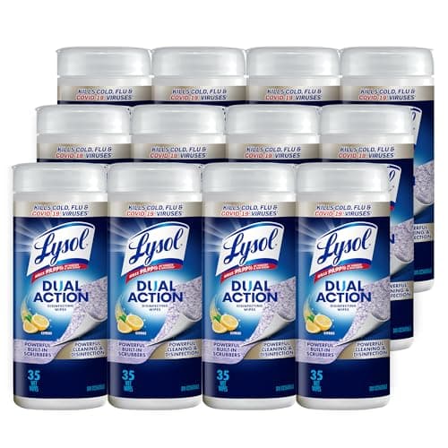 LINGETTES DÉSINFECTANTES LYSOL - Double Action - 12/35 ct.
