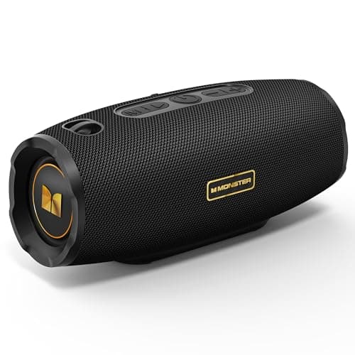 Haut-parleur Bluetooth Monster S380, haut-parleur portable avec son stéréo 40 W, autonomie de 20 heures, étanche IPX6, Bluetooth 6.0, prise en charge de la carte AUX/TF, TWS...