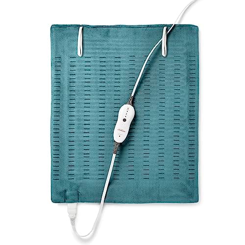 Coussin chauffant Sunbeam Premium XXL avec rangement compact | Coussin chauffant électrique pour les maux de dos et les grands groupes musculaires | 4 réglages de chaleur | 2 heures...