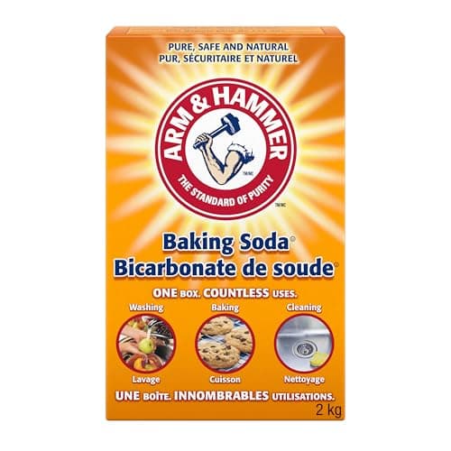 Arm & Hammer Pure Baking Soda – Multi-Purpose Cleaner, Natural Odour Eliminator & Baking Essential – Large Value Size – 2 kg (Pack of 1)