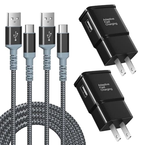 Prix ​​le plus bas en 30 jours | Chargeur rapide adaptatif et câble USB-C 10 pieds (3 m), câble Excgood Type C compatible charge rapide...