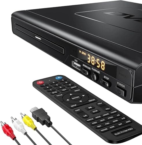Lecteurs DVD pour téléviseur avec HDMI, lecteurs DVD lisant toutes les régions, lecteur DVD simple pour personnes âgées, lecteur CD pour système stéréo domestique, HDMI et...
