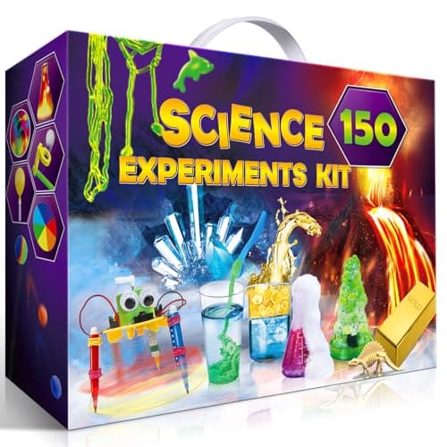 UNGLINGA 150 Experiments Science Kits for Kids, S.T.E.M Educational Toys for Boys Girls Birthday Gift Ideas, Volcano, Chemistry Set