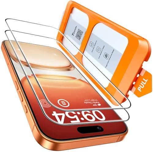 TOCOL 2 Pack pour iPhone 17 Pro Max Protecteur d'écran 6,9 pouces Dureté 9H Verre trempé HD incassable de qualité militaire pour iPhone 17ProMax Full...