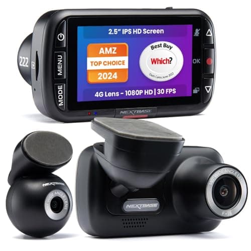 NEXTBASE 222XR Dash Cam Front and Rear Full 1080p/30fps HD Recording in Car DVR Cam 140° 6 lane Wide Viewing– Intelligent Parking Mode- Polarising...