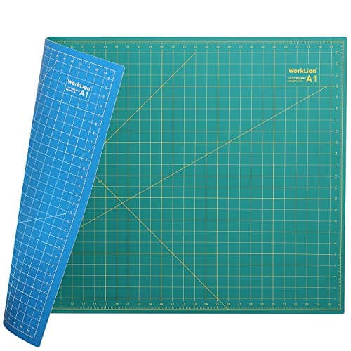 WORKLION 24" x 36" Large Self Healing PVC Cutting Mat, Double Sided, Gridded Rotary Cutting Board for Craft, Fabric, Quilting, Sewing, Scrapbooking...