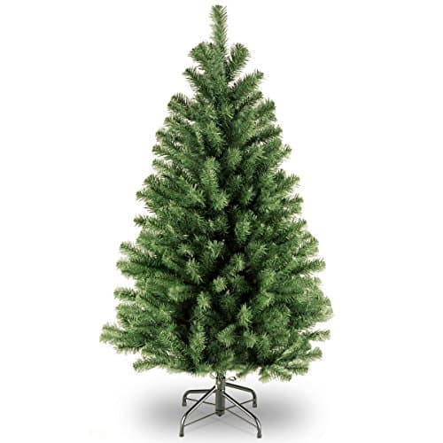 National Tree Company 4 ft Unlit North Valley Spruce Mini Artificial Christmas Tree, 307 Tips, Includes Stand, Green