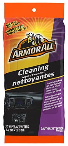 Lingettes nettoyantes originales Armor All 18255, pochette, 20 lingettes