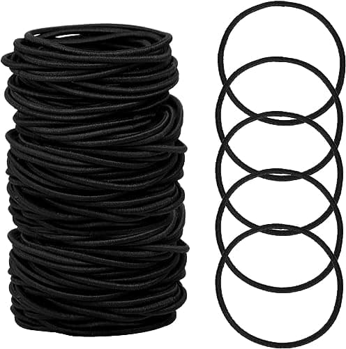100pcs Elastic Hair Bands, Small Elastic Hair Bobbles For Women, 2mm Thin Hair Tie for Kids, Soft Hair Bands withou Metal, Elastic Ponytail Holder