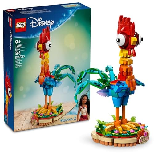 LEGO Disney Moana 2 Heihei - Jouet de construction pour enfants, filles et garçons, à partir de 9 ans - Jouet Moana et Disney pour les fans - Idée cadeau pour anniversaire - 43272