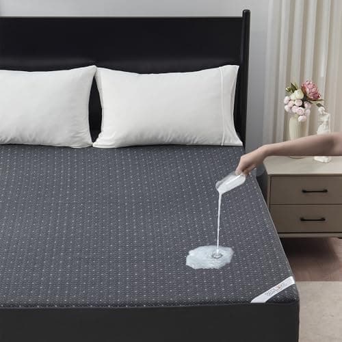 Full Size Mattress Protector, Waterproof Noiseless Mattress Cover with Stretchable Pockets for 6-14 inches Mattress, Soft & Breathable Mattress Pad...