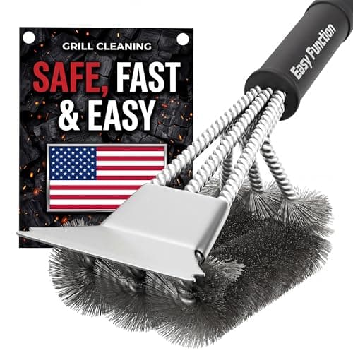 Grattoir à bois facile à utiliser – Alternative au nettoyeur de brosse pour barbecue en bois – Profitez d'un barbecue sûr et sans poils.