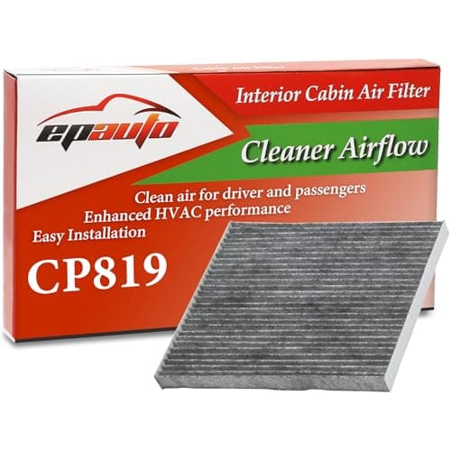 EPAuto CP819 (CF11819) Filtre à air d'habitacle avec remplacement au charbon actif pour Hyundai Sonata, Santa Fe, Kia Optima, Chevy Equinox, GMC Terrain...