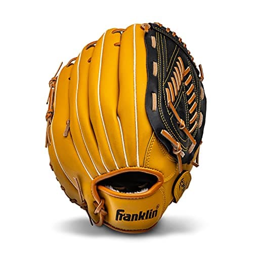 Franklin Sports Baseball and Softball Glove - Fieldmaster Adult + Youth Baseball Gloves - Men's + Women's Infield + Outfield Mitt - Right Hand...