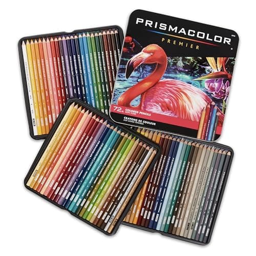 Prismacolor Premier Colored Pencils | Art Supplies for Drawing, Sketching, Adult Coloring | Soft Core Color Pencils, 72 Pack