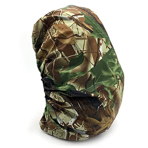 Silfrae Housse de pluie pour sac à dos étanche 30 L-80 L pour voyage, escalade, randonnée et activités de plein air (feuilles de chêne, 30 L-40 L)