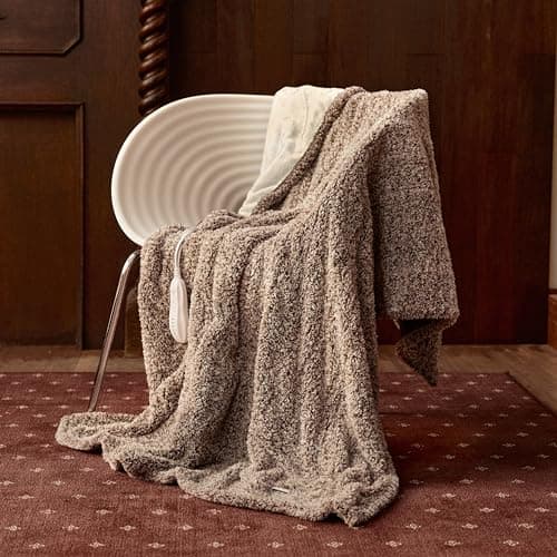 Heated Blanket Electric Throw 50" x 60" -Heated Throw Blanket with 5 Heating Levels & 3 Hours Auto Off,Machine Washable,ETL & FCC...