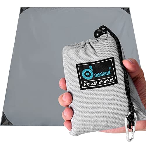 Odoland Beach Blanket, Sand Proof Waterproof Picnic Blanket, Packable Portable Lightweight Outdoor Beach Mat with Pocket Size Bag for Travel,...