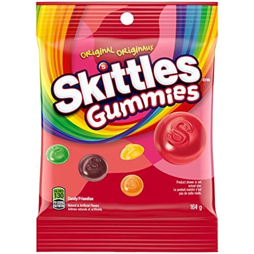 Skittles Original Gummies, Gummy Candy, TAKE Home Size, 164g