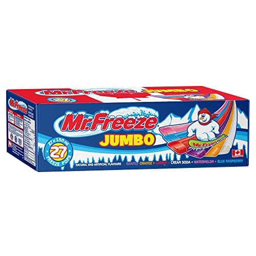 Mr. Freeze, Jumbo - Freeze Pops, saveurs assorties (6), 27 x 150 ml