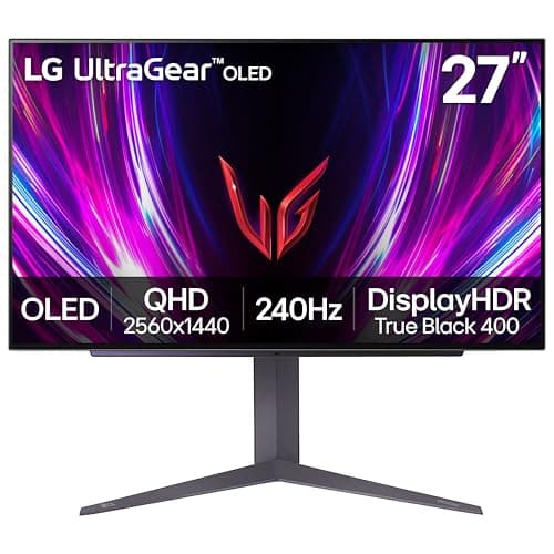 LG Ultragear 27GS93QE 27” QHD OLED Gaming Monitor 240Hz 0.03ms HDR True Black 400 | AMD FreeSync Premium Pro | NVIDIA G-SYNC | HDMI 2.1 |...