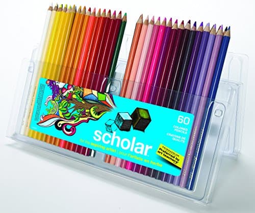 PRISMACOLOR Scholar Pencil, crayons d'art, boîte de 60, couleurs assorties (92808HT)