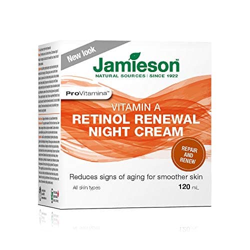 Jamieson ProVitamina Gentle Retinol (Vitamine A) Crème de nuit régénératrice, 27 000 UI de vitamine A, 1,15 % de palmitate de rétinyle, améliore la texture de la peau,...